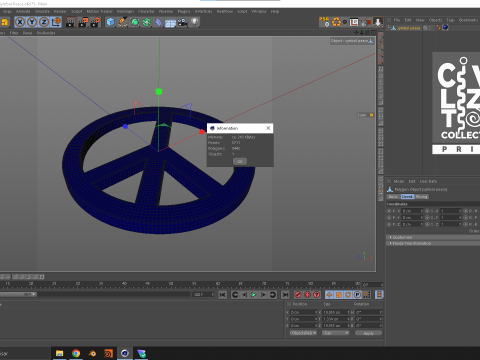Symbol Peace 3D Model