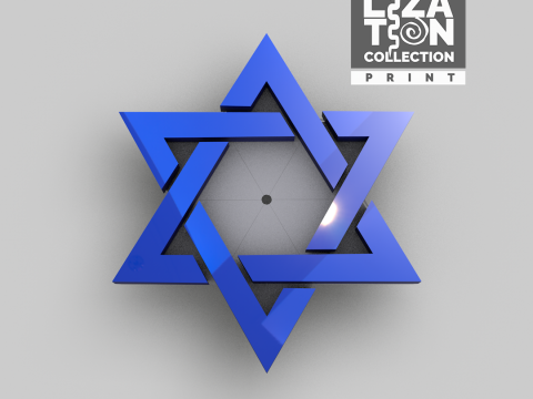 Symbol Star Davi 3D Model