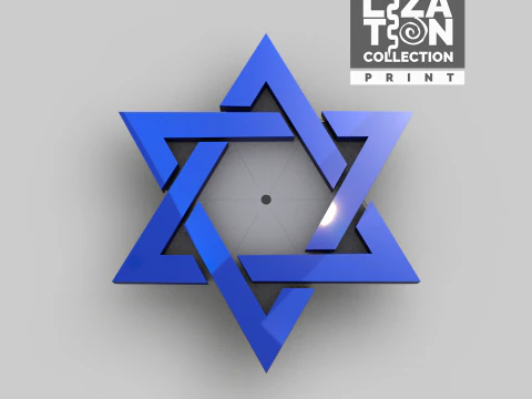 Symbool Ster Davi 3D Model