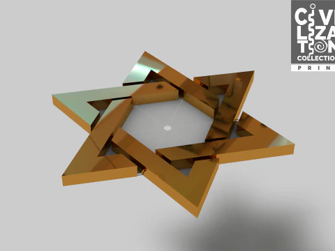 Symbol Star Davi 3D Model
