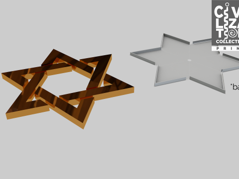 Symbol Star Davi 3D Modell
