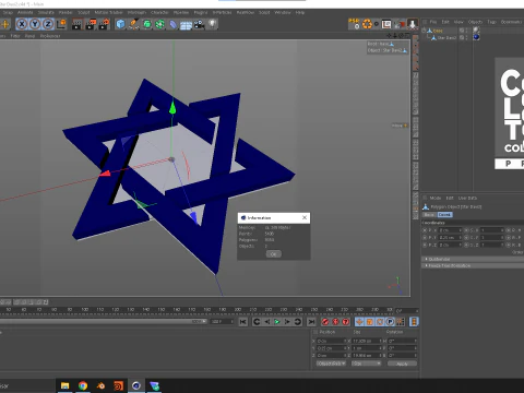 Symbol Star Davi 3D Model