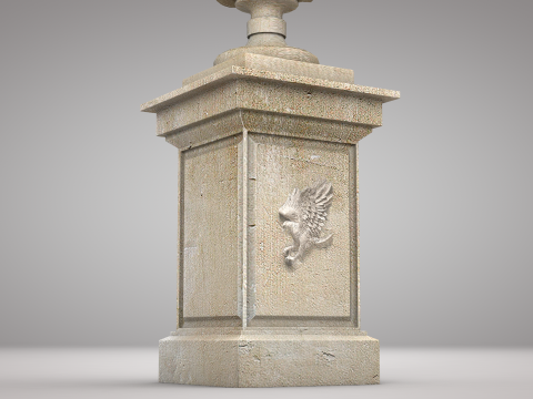 Roman Pine Cone Sculpture 3D 模型
