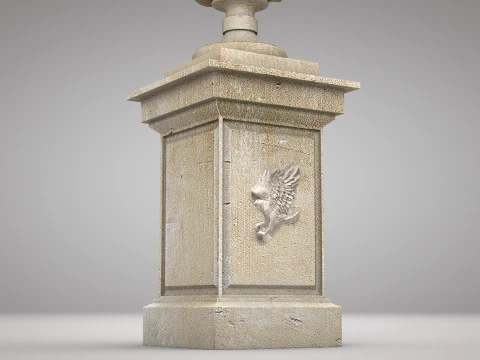 Roman Pine Cone Sculpture 3D Model