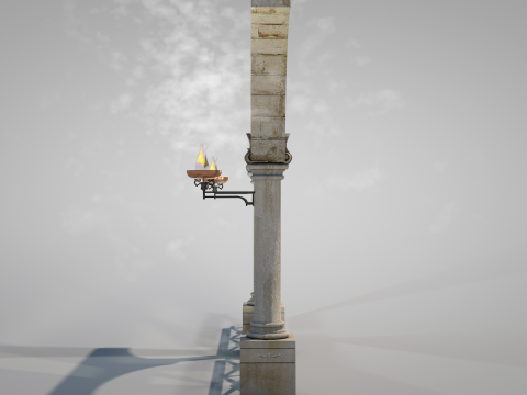 Residential Roman Garden 3D 모델