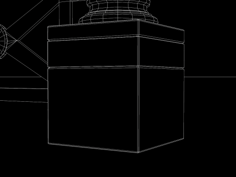 Residential Roman Garden 3D 모델
