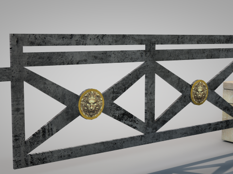 Residential Roman Garden 3D 모델