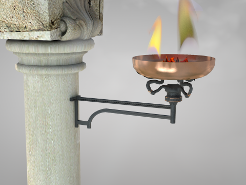 Residential Roman Garden 3D 모델