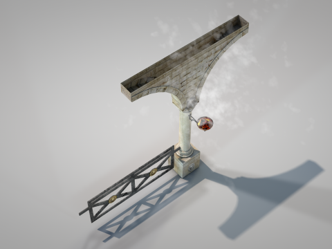 Residential Roman Garden 3D 모델