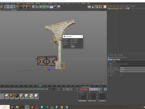 Residential Roman Garden 3D 모델