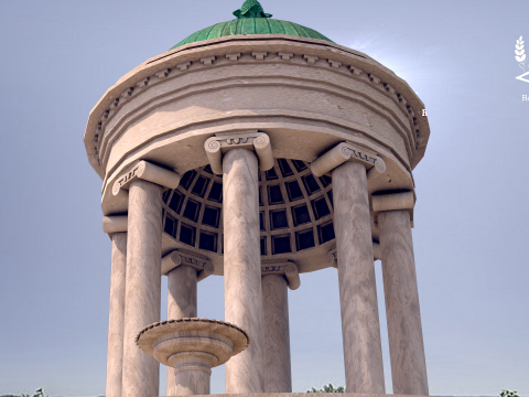 Roman Island Gazebo Modelo 3D