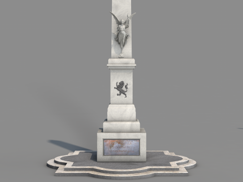 Roman Island Obelisk 3D-Modell