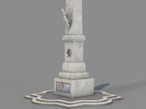 Roman Island Obelisk 3D-Modell