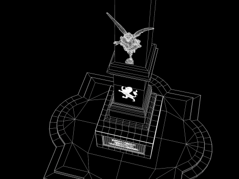 Roman Island Obelisk 3D-Modell
