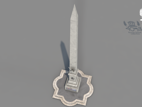 Roman Island Obelisk 3D-Modell