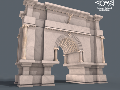 Roman Island Portal 3D Model