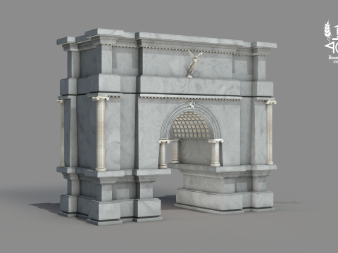 Roman Island Portal Modelo 3D