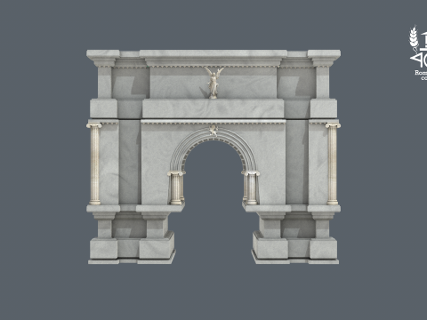 Roman Island Portal Modelo 3D