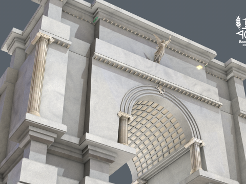 Roman Island Portal Modelo 3D