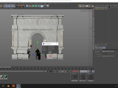 Roman Island Portal Modelo 3D