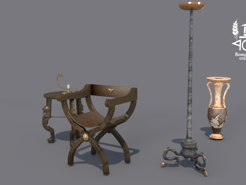Roman Island Furniture 3D-Modell