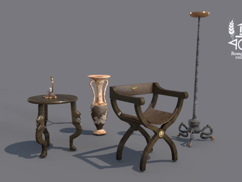 Roman Island Furniture 3D Model