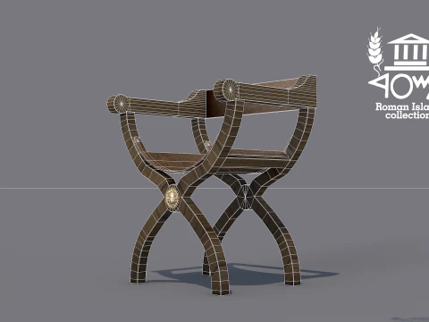 Roman Island Furniture 3D Model