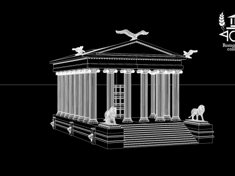 Templo Clssico da Ilha Romana 3D Model