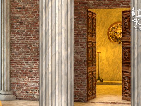 Templo Clssico da Ilha Romana 3D Model