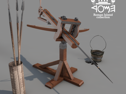 Roman Island Ballista 3D मॉडल