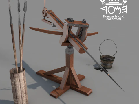 Ballista Pulau Romawi Model 3D