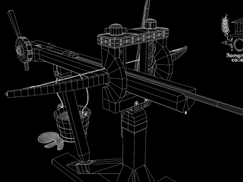 Roman Island Ballista 3D Model