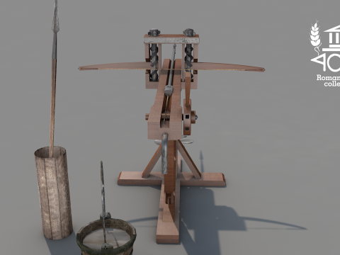 Roman Island Ballista 3D Model