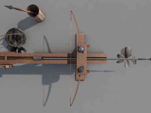Roman Island Ballista 3D Model