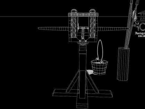 Roman Island Ballista 3D Model