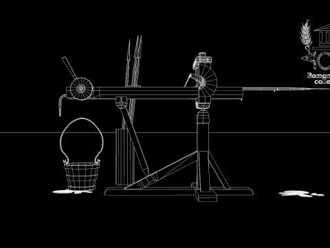 Roman Island Ballista 3D Model