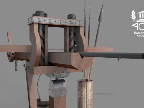 Roman Island Ballista 3D Model