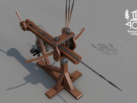 Roman Island Ballista 3D Model