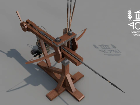 Roman Island Ballista 3D Model