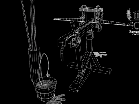 Roman Island Ballista 3D Model
