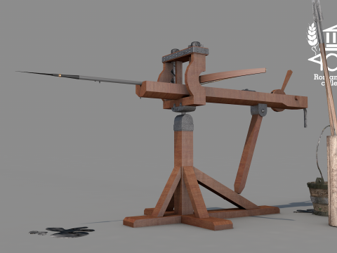 Roman Island Ballista 3D Model