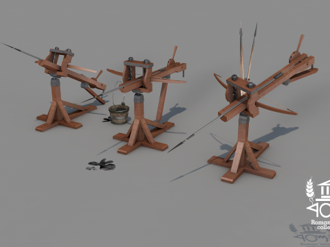 Roman Island Ballista 3D Model