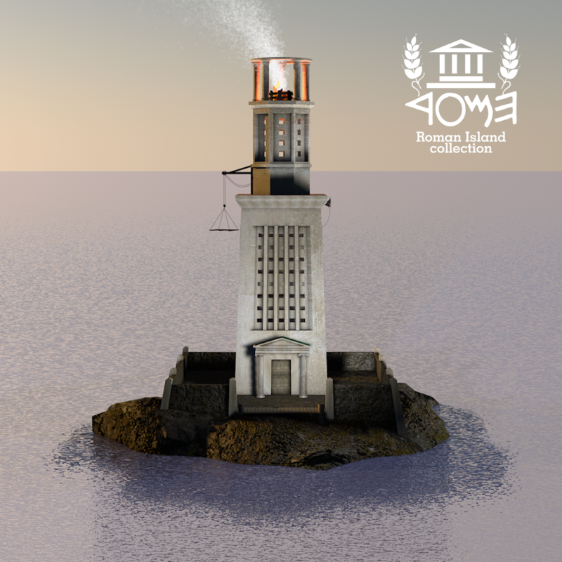 Roman Island Faro 3Dモデル .c4d .max .obj .3ds .fbx .stl .blend