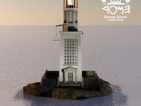 Roman Island Faro 3D Model