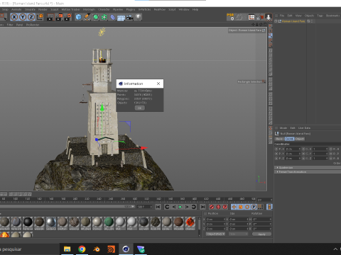 Roman Island Faro 3Dモデル