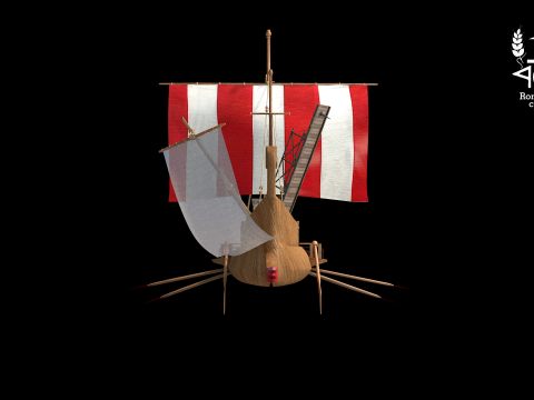 Ilha romana Bireme guerra Modèle 3D