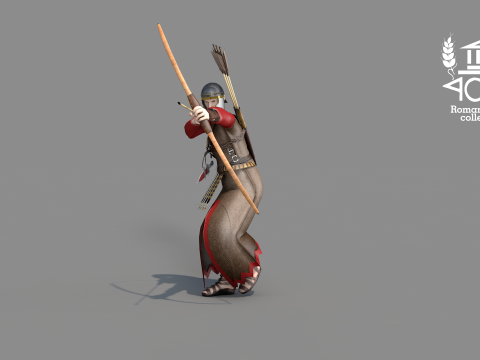Archer Arrow Island Roman 3D 모델