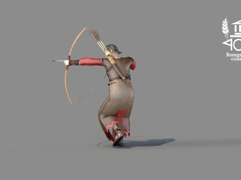 Archer Arrow Island Roman 3D 모델
