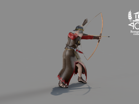 Archer Arrow Island Roman 3D 모델