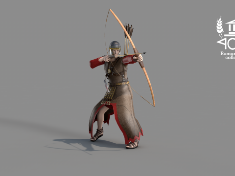 Archer Arrow Island Roman 3D 모델
